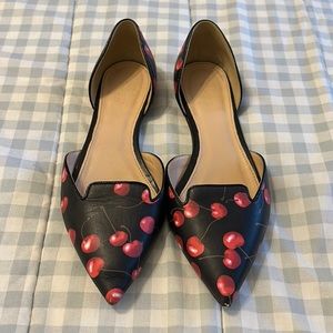 J Crew Cherry Flats